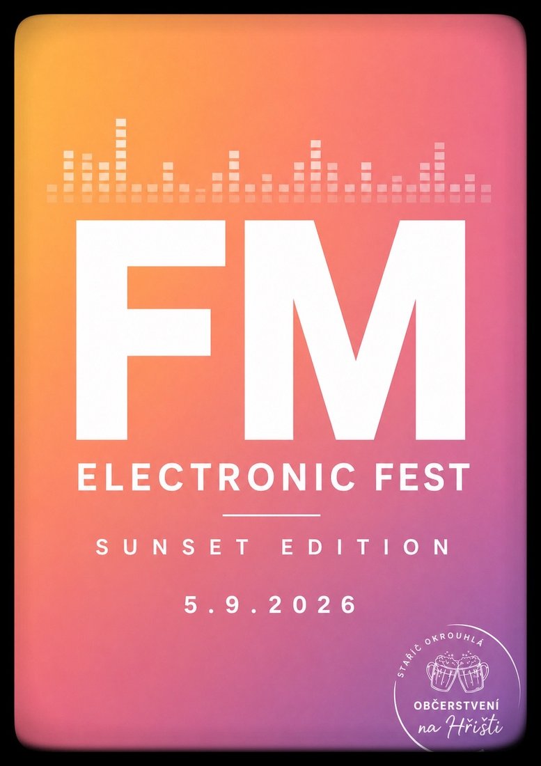 Plakát akce — FM Electronic Sunset