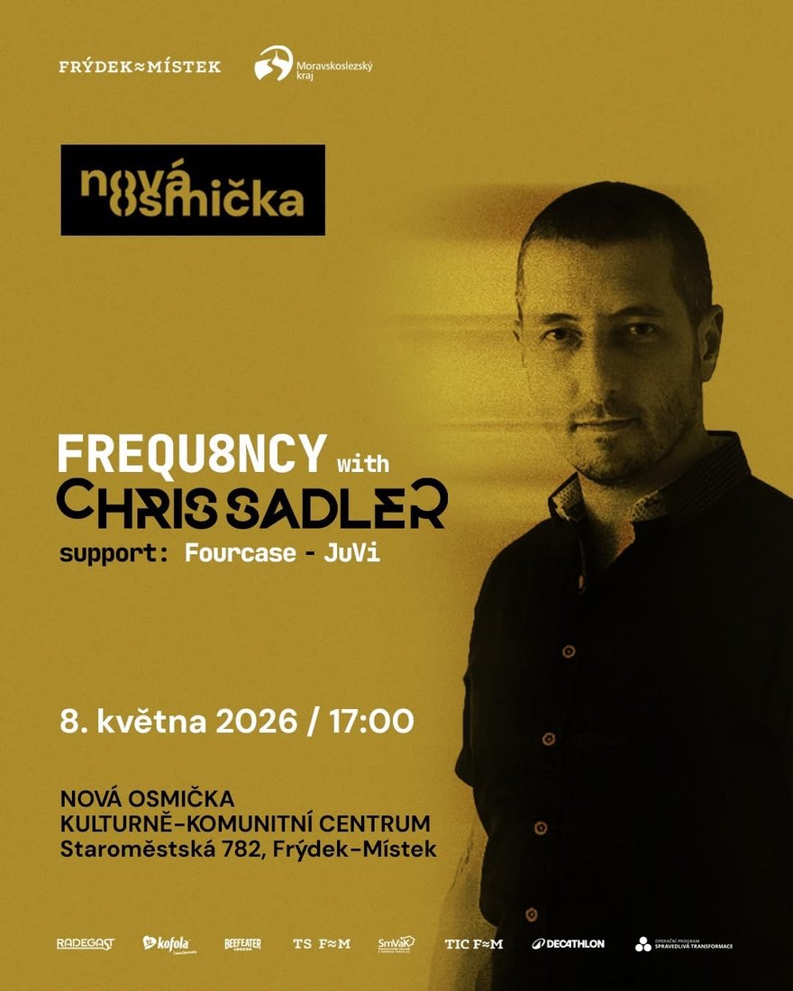 Nová Osmička — Chris Sadler, support JuVi (8.5.2026)