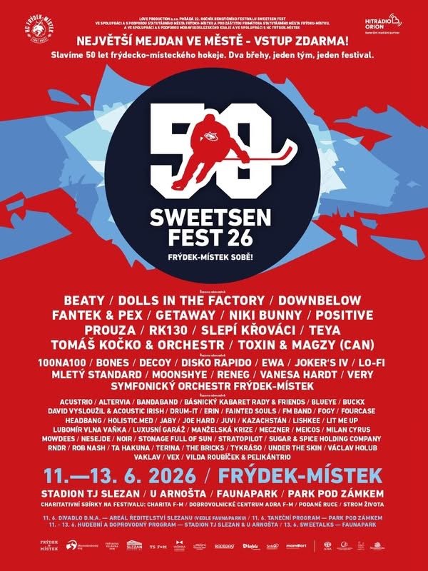 Sweetsen Fest 26 — Frýdek-Místek (12.6.2026)